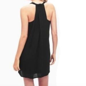 Splendid Black Racerback Pleat Back Shift Dress